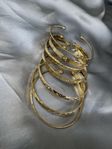 Guld armband nya set 7 st