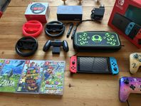 Nintendo switch i toppskick inkl 4 spel och extra kontroller