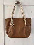 Michael Kors, ljusbrun, large tote väska