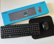 RAPOO X1800S Trådlöst set med mus och tangentbord
