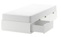 Ikea Nordli Säng Svart + Madrass 90x200cm 