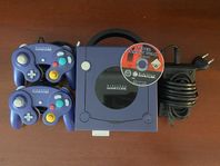 Gamecube + 2st Original Handkontroller + Smash Bros Melee