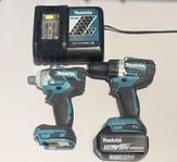 Makita  Mutterdragare och skruvdragare med batteri  och låd