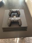 PS4 PRO 1TB + 2 handkontroller 
