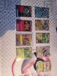 9st blandade ultra rare Pokémon kort