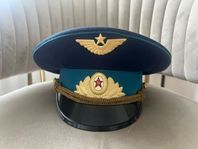 Sovjet armé officer skärmössa USSR militär Flygvapen sty