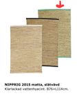 Ikea raritet Matta "Nipprig" kollektion 2015 Oanvänd