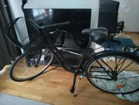 dam cykel 28 tums med korg och lås 