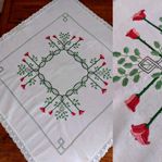 Handbroderad duk