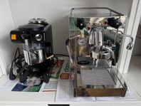 Espressopaket: Isomac Millenium + La Pavoni Zip + tillbehör