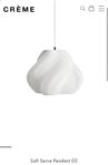 Creme Atelier Soft Serve Pendant 02 Krom - Helt Ny!