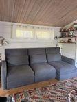 IKEA Vallentuna soffa med schäslong och bäddsoffa