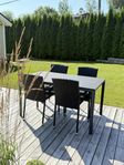 Svarta utemöbler. Konstrotting och non-wood.