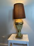 Bordslampa / lampfot, målad i guld och faux marmor