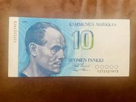 Finsk Sedel - 10 Markkaa