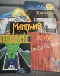 Vinylskivor paket hårdrock 