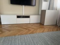 tv bänk med sidoskåp 
