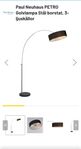 Designlampa Paul Neuhaus Petro Golvlampa i borstatstål.