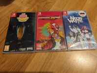 3 st spel till Nintendo Switch, inplastade