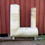 Kamin för badtunna
