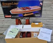 Rare Vintage Kyosho Stream Liner RC båt 