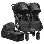 Baby Jogger City Mini GT Double+liggdel+regnskydd+myggnät