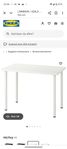 Linnmon IKEA skrivbord, 120X60cm