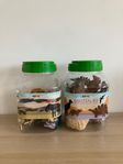 Leksaker plastdjur dinosaurier & vilda djur i hink 