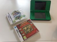 Nintendo DS XL – Grön /Nintendo-konsol modell CLV‑3