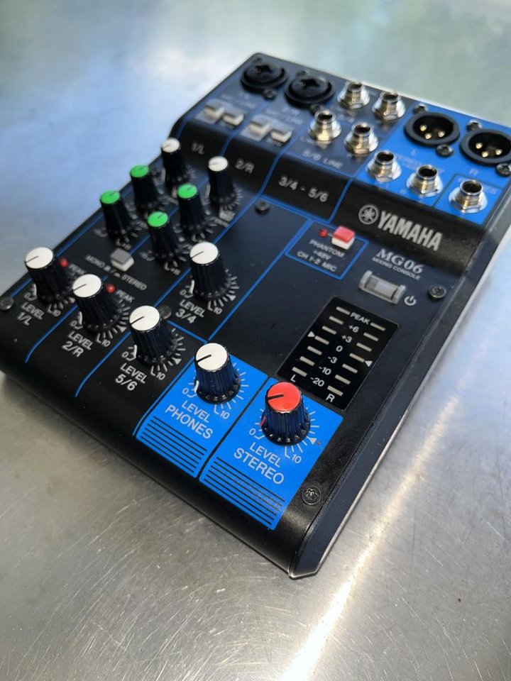 Yamaha MG-06 ljudmixer 