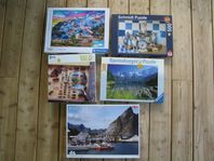5 st pussel 500-bitars i paketköp