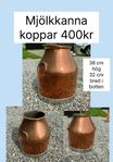 Mjölk - kanna i koppar