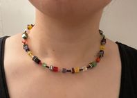 COEUR DE LION, GeoCUBE necklace polaris & rhinestone