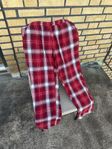 vit/röda pyjamas byxor storlek 158/164 