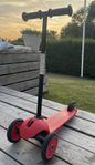 Sparkcykel med 2 hjul fram