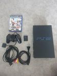 playstation 2 PS2 + kontroll och spel