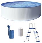 Swim & Fun Kreta Pool med Skimmer 350 cm. Endast monterad!