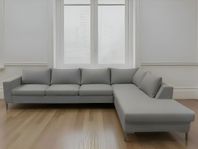 Mio Toronto 5-sits Soffa med schäslong vänster i Ljusgrå