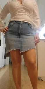 Mini jeans kjol
