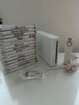 Nintendo wii vit konsol med 14 spel