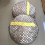 2 stora kuddar golvkuddar sittkuddar Ikea brunnslock Fuffens