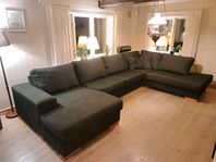 U-soffa med Divan & Schäslong från Bellus 'Malta'