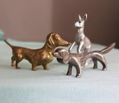 Vintage Smörtaxar Smörhundar Känguru