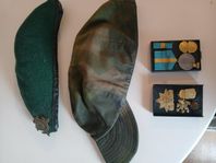 medaljer, basker etc