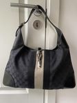 Gucci Jackie Monogram Stripe shoulder bag