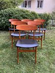 6 st Farstrup stolar i teak 