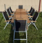 Matgrupp Hillerstorp / teak/ 2-2.60m långt.