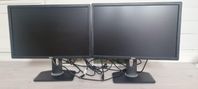 Två bra datorskärmar Dell Ultrasharp 24'