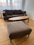 3-sits soffa med fotpall Harper