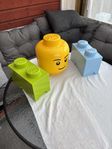 Lego Förvaring huvud och lådor